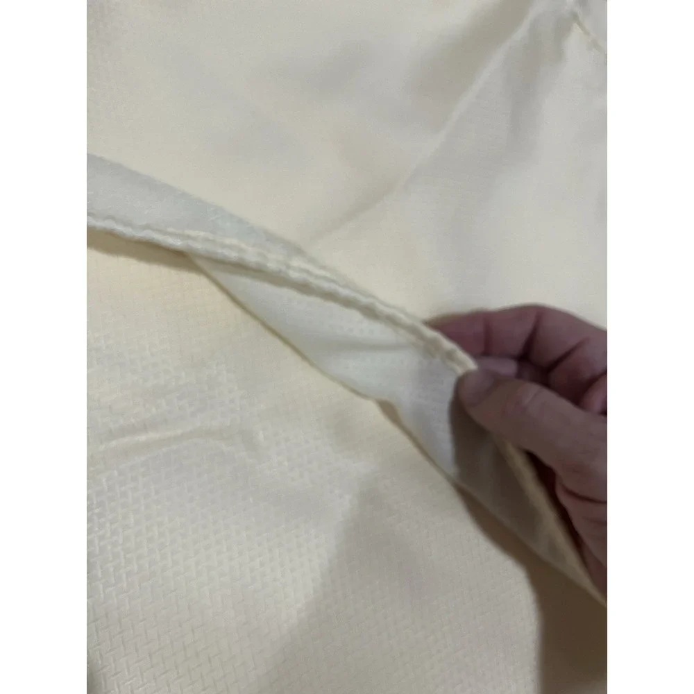 Vtg JCPenney Home Yellow Fabric Short Curtain With Valance Textured‎